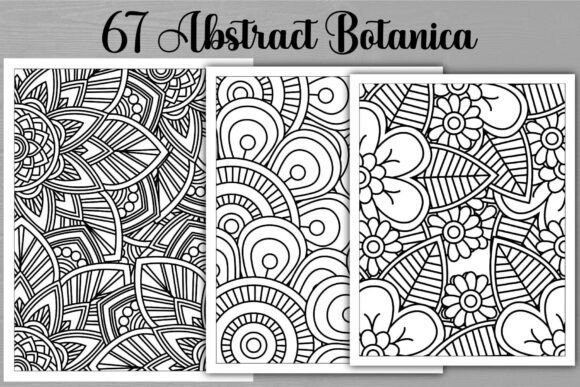 Abstract Botanica Coloring Pages: Graphics & Coloring Pages Amp