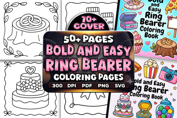 Bold and Easy Ring Bearer Coloring Pages: Graphics & Coloring Pages Amp