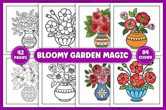 Bold Easy Magic Garden Coloring Pages Graphics