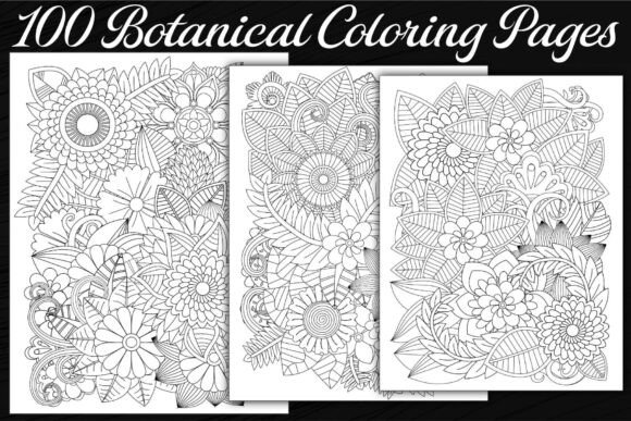 Botanical Coloring Pages Graphics & Coloring Pages Amp