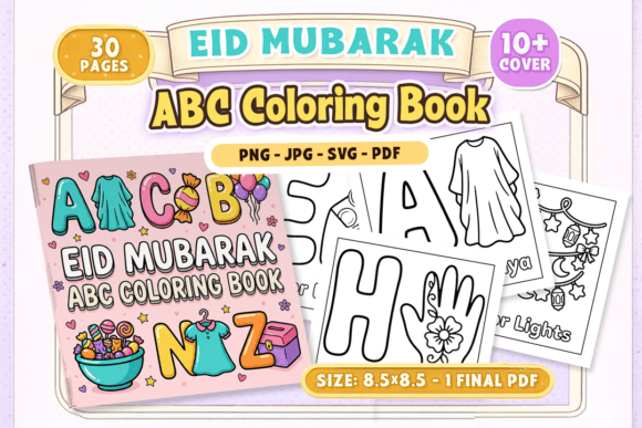 Eid Mubarak ABC Coloring Book