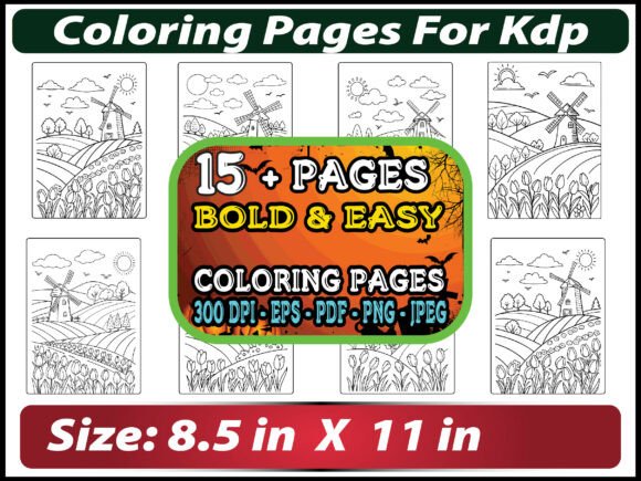 Stress Relief Coloring Pages for Kids: Graphics & Coloring Pages Amp